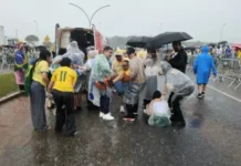 “Marcha dos patetas” de Nikolas Ferreira acaba com chuva forte e raios em Brasília