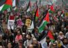 Milhares marcham em Londres em ato pró-Palestina durante o Dia da Nakba
