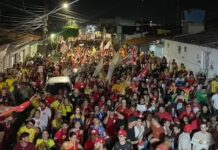 Manifestação pró-Lula reúne milhares de pessoas em Arapiraca
