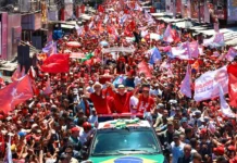 Lula e Cadu reúnem mais de 100 mil pessoas em passeata histórica em Natal