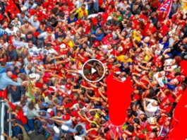Lula forma Mar Vermelho em BH e conclama eleitores de todas as idades a votar