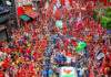 Em São Paulo, 100 pessoas mil participam do encerramento da campanha de Lula